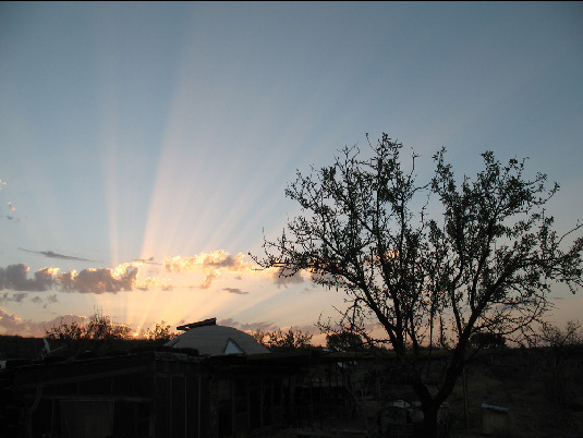 sunrise geodesic dome